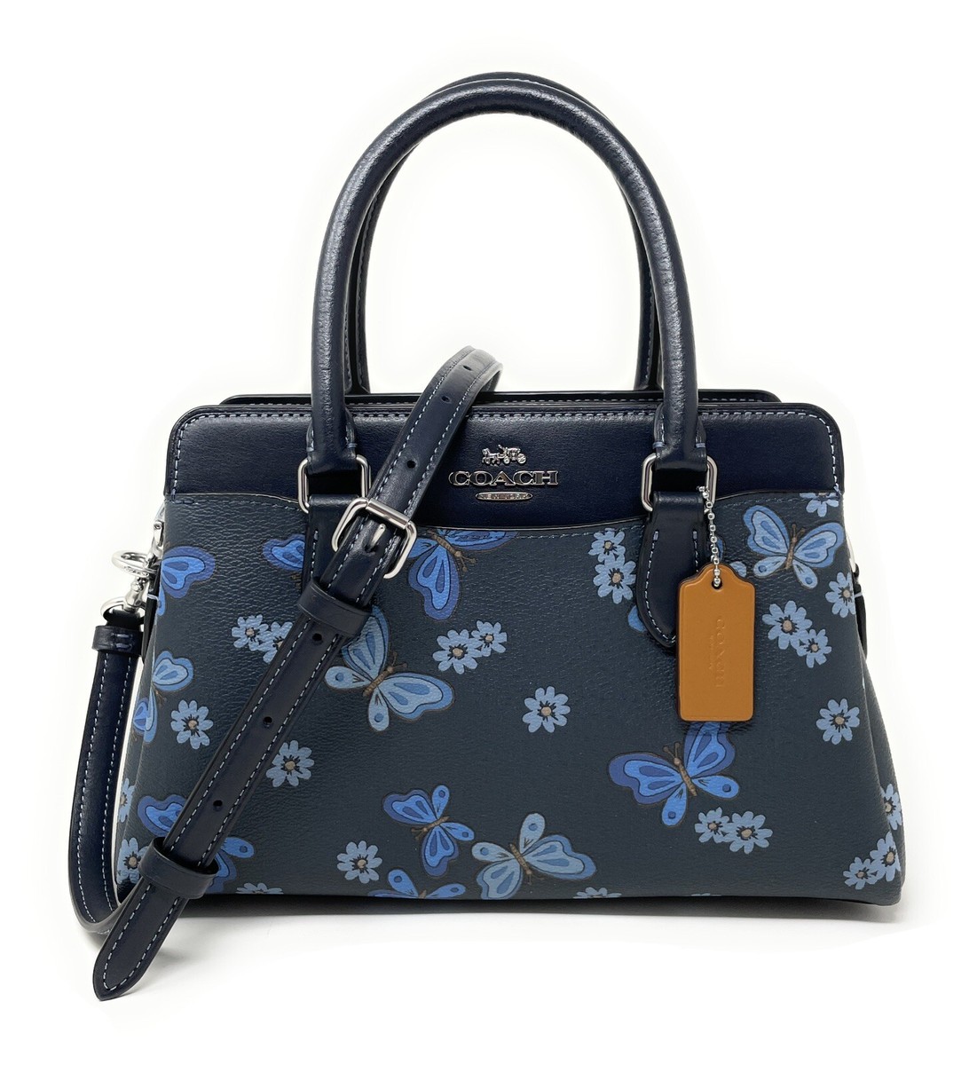 Coach Women's Mini Darcie Carryall With Lovely Butterfly Print