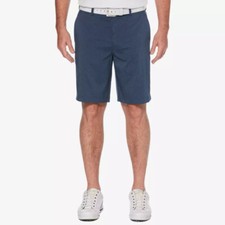 New 65 PGA Tour Blue Heather Golf Short Stretch Elastica Active Waistband Sz 40