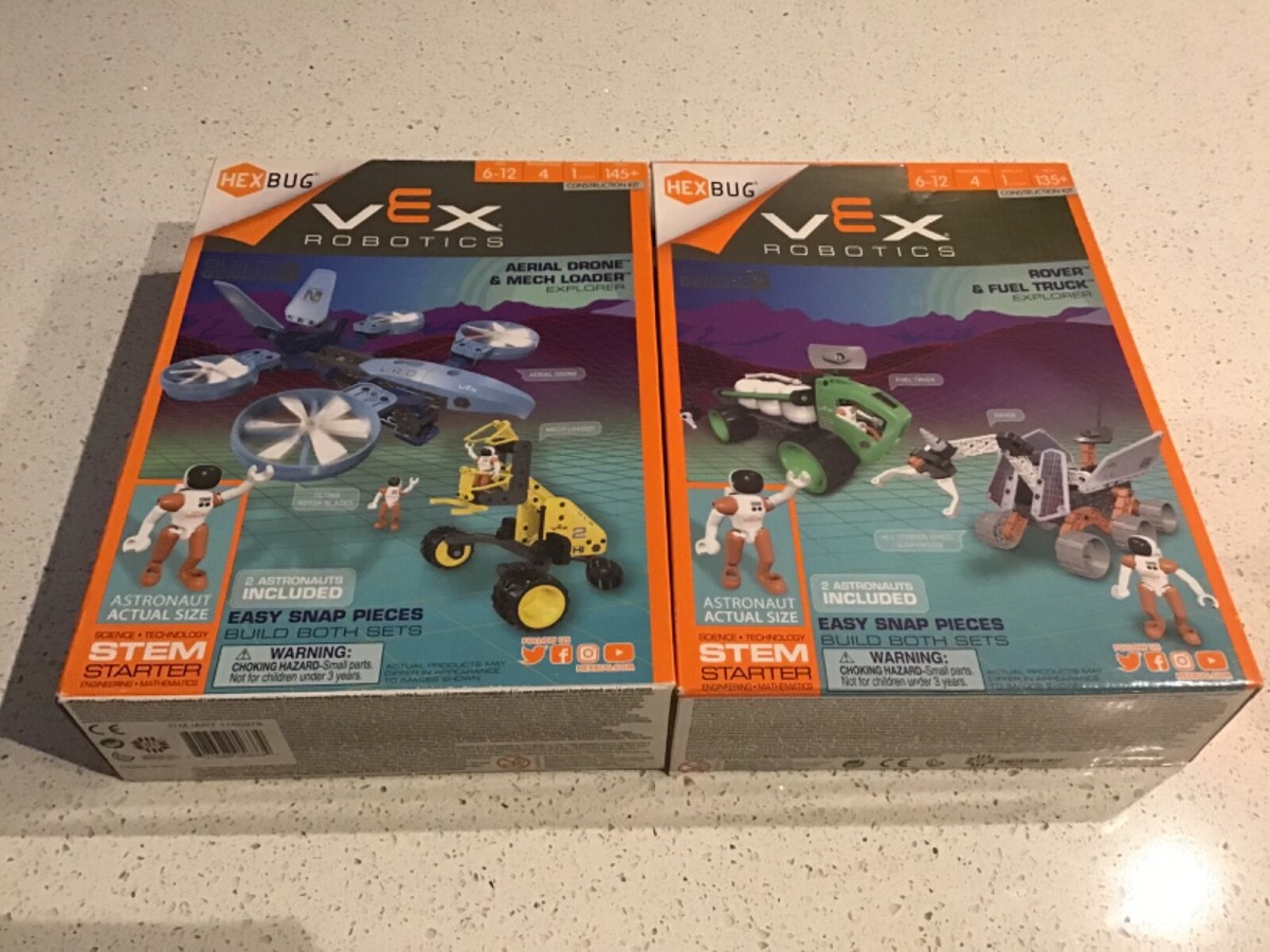Hexbug Vex Robotics Aerial Drone And Rover LOT OF Hex Bug Vex