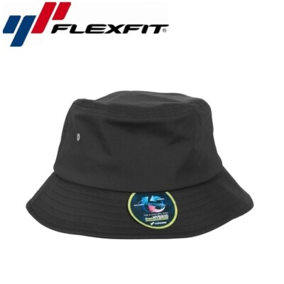 Flexfit Nylon Bucket Hat Uni/One Size Schwarz