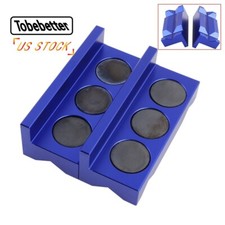Magnetic Aluminum Vise Jaw Clamp Block Insert Pad For An Fuel Hose Fitting New