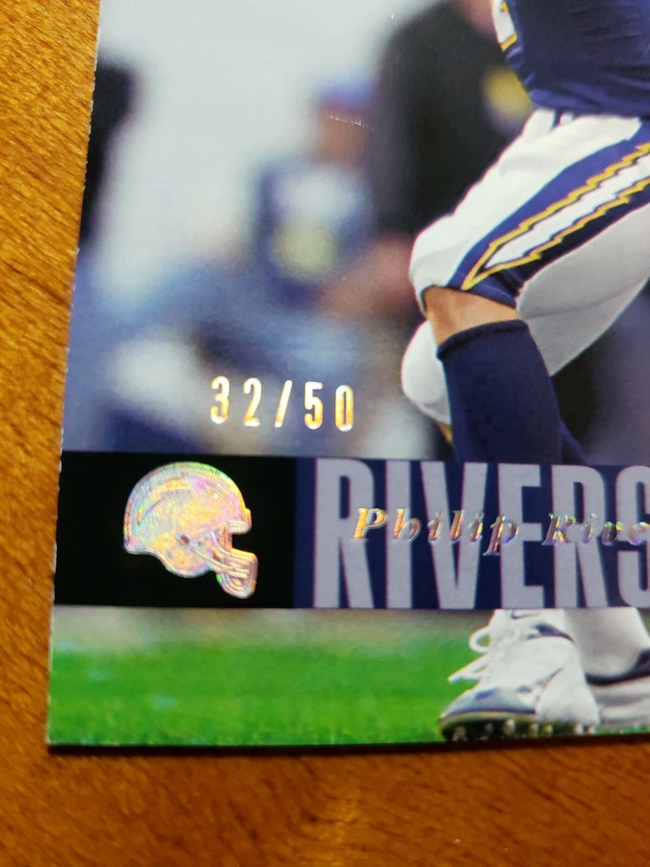2006 UD Exclusives SILVER #158 Philip Rivers  #'d 32/50 San Diego Chargers RARE - Image 2 of 4