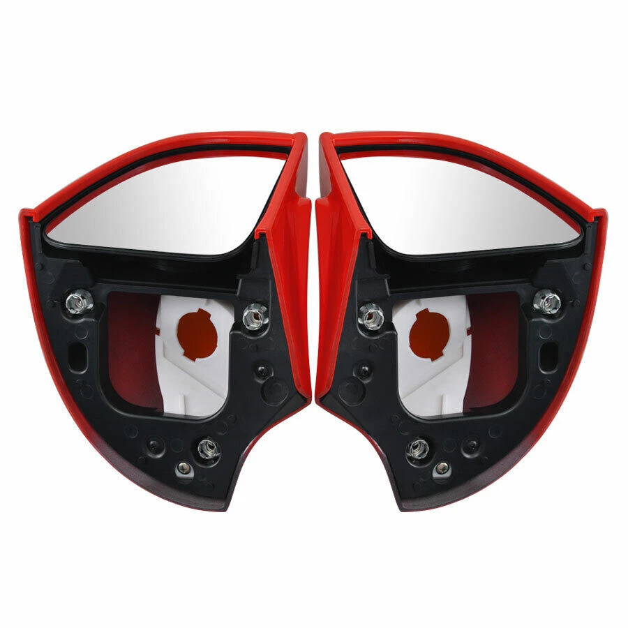 Par de espejos retrovisores rojos con intermitente para BMW R1100RT R1100RTP R1150RT Foto 4 de 4
