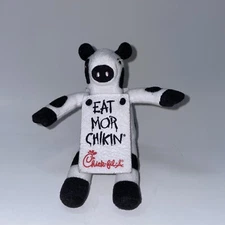 Vintage 2002 Promo Chick-fil-A Cow Eat Mor Chik'n 6” Plush Stuffed Animal Toy 
