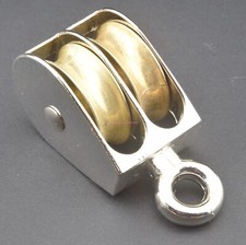 1-1/2" Double Pulley for Ham Radio Dipole Inverted Vee Loop Longwire Antenna