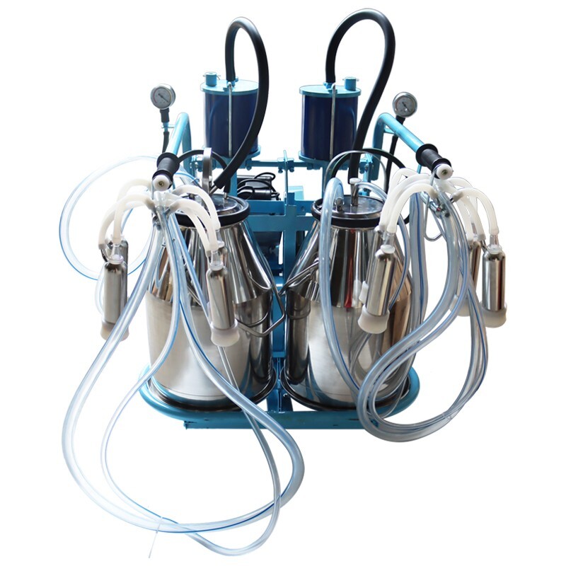 Electric Milker Piston Milking Machine with Two 304 Stainless Steel Bucket for C