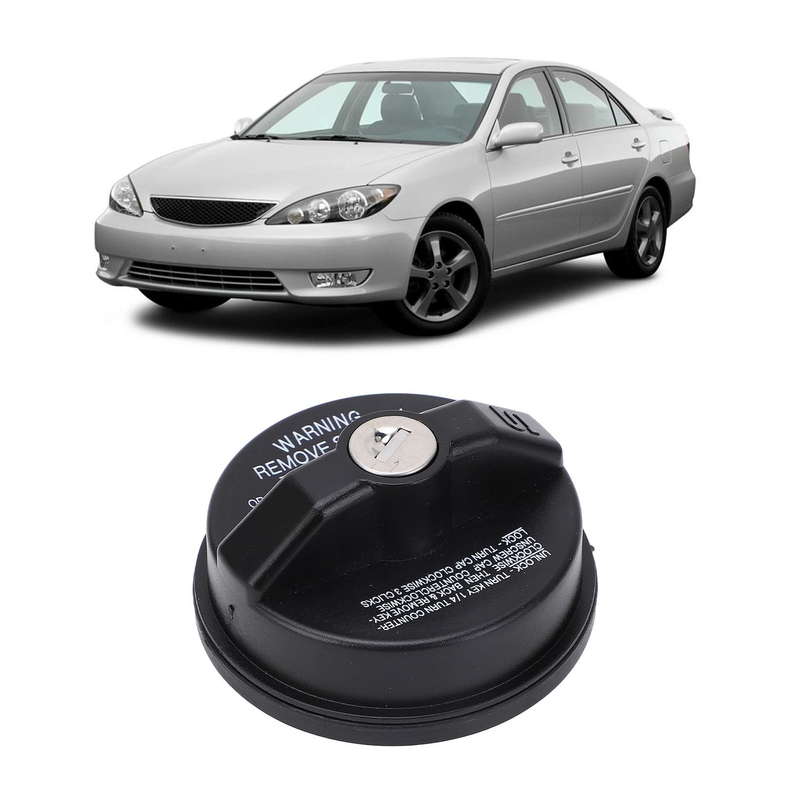 OEM Type Locking Fuel Tank Gas Cap For Toyota Lexus Scion - With Keys, Replaces 77300-33052 3 thumbnail image