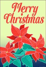 Merry Christmas Garden Flag - 12.5" x 18" - Double Sided - 56011