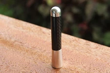 Silver Mini Cooper Stubby Bee Sting Carbon Fiber Antenna Aeria