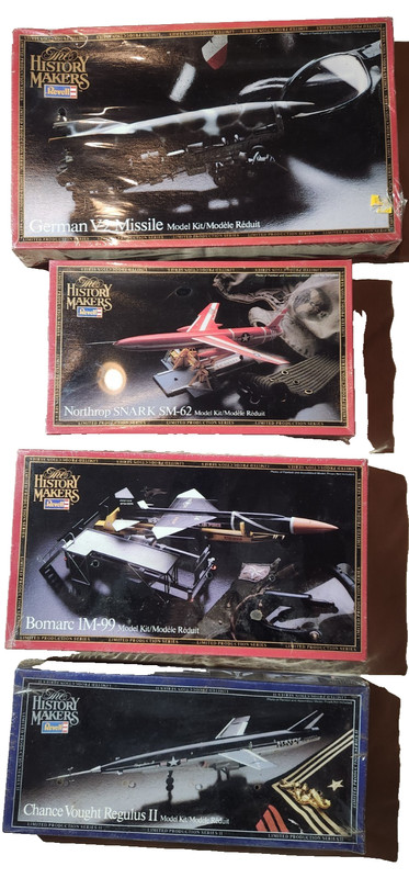 Revell History Makers Model Kit Lot V2 Bomarc Snark Regulus II Sealed Vintage