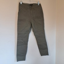 Banana Republic Olive Green Patch Zipper Button Utility Army Pants Size 8