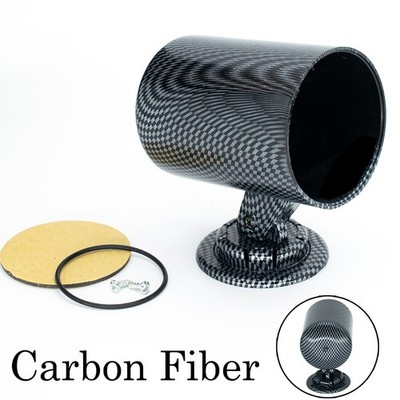 Universal 52mm 2'' Single Gauge Meter Pod Mount Holder Dashboard Carbon Fiber US
