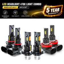 For Mazda 3 2004 2005 2006 6x 6000k Led Headlight Hilo Fog Light Bulb Kit