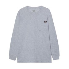 Image of Dickies Pocket Tee Long Sleeve Heather Grey