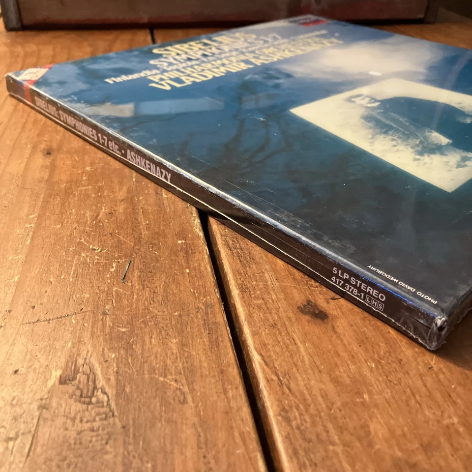 Ashkenazy "Sibelius Symphonies 1-7" 5 LP Vinyl Box Set London Records New Sealed - Image 3 of 4