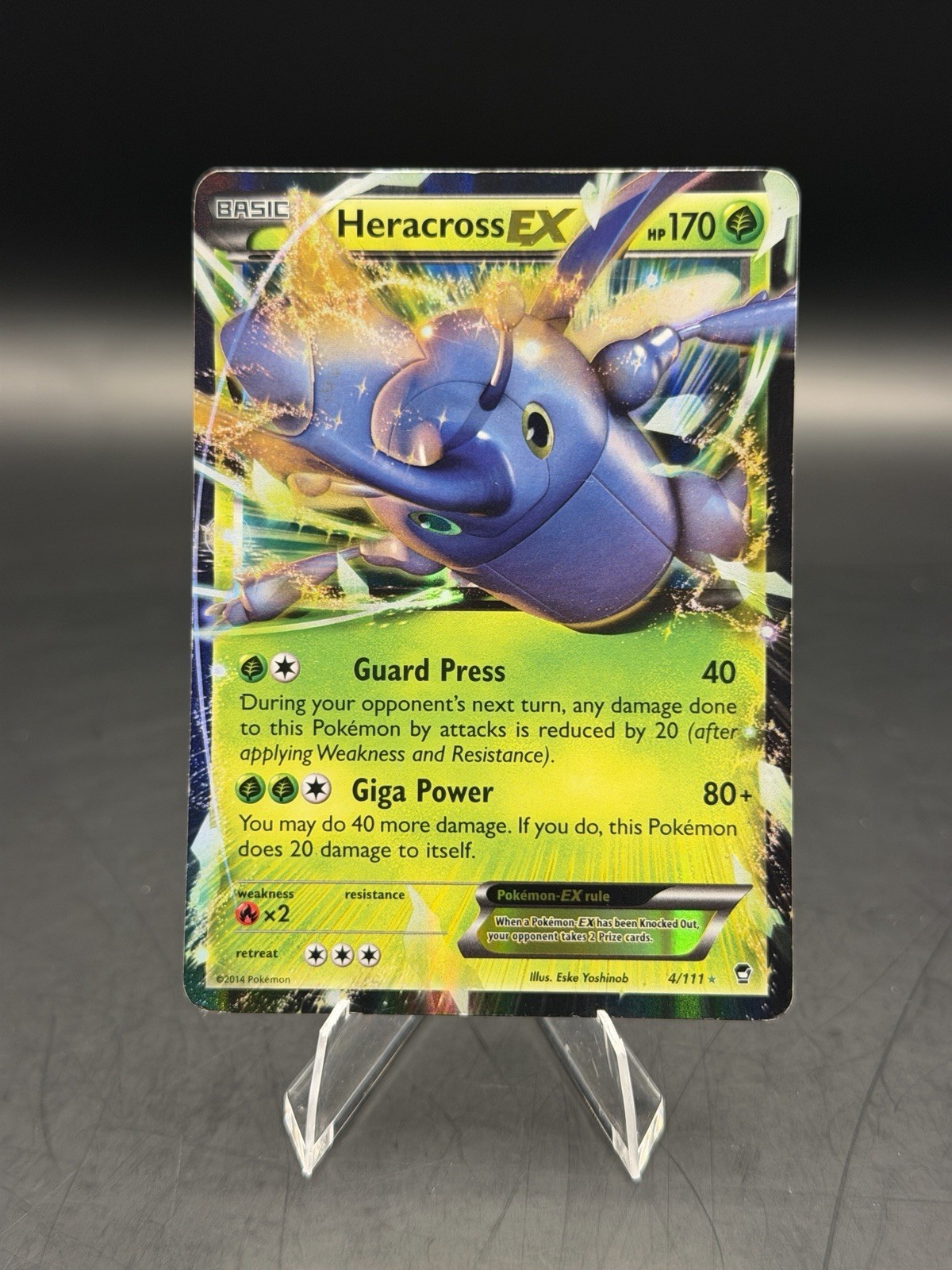 Heracross EX 4/111 XY - Furious Fists - Pokemon Card - HP