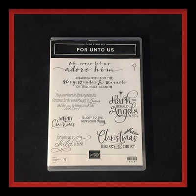 Stampin' Up! FOR UNTO US Stamp Set * Hark The Herald Angels Sing * #4865