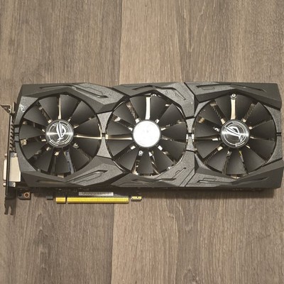 ASUS STRIX GTX1080 OC 8GB Graphics Card NVIDIA GeForce HDMI DP DVI PCIe Fan