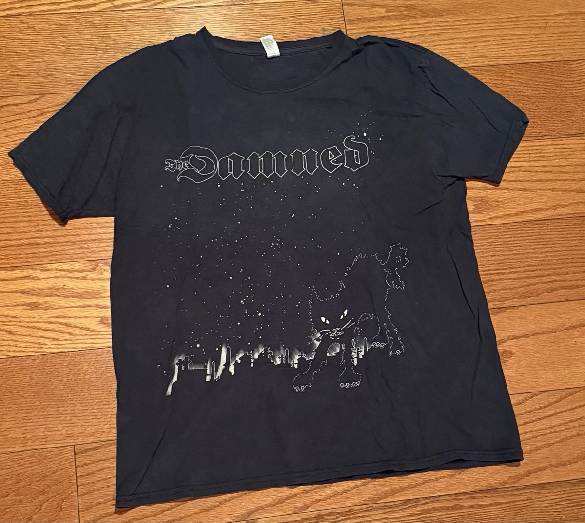 Men's The Damned - Warning T Shirt - Merch Small Only Black Black S