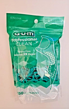 GUM Professional Clean Floss Picks 150 count bag