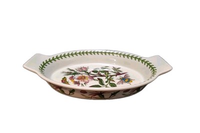 Portmeirion Botanic Garden Oval Gratin Dish Susan Williams Ellis W/ Flowers New