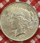 1923 Peace Silver Dollar $1 Coin Nice Luster 90% Silver Uncirculated Brilliant