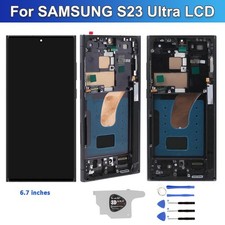 OLED Screen For Samsung Galaxy S23 Ultra S918 Touch Display Digitizer w/frame