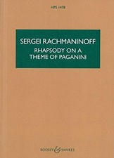 RHAPSODY ON A THEME OF PAGANINI HPS 1478 By Sergei Rachmaninoff  BRAND NEW 
