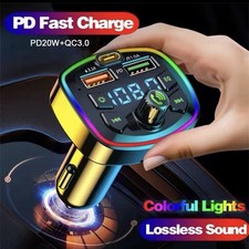 3PCS/Transmisor FM Bluetooth 5,0 para coche, adaptador inal mbrico, micr fono,