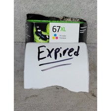 HP 67XL Tri-color Original Ink Cartridge 3YM58AN High Yield Expired Mar 2024 4.5