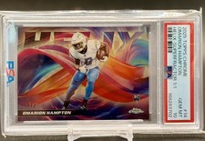 Marketplace image: 🔥 2025 Topps Chrome Omarion Hampton ROOKIE HELIX SUPERFRACTOR 1/1 PSA 10 🔥