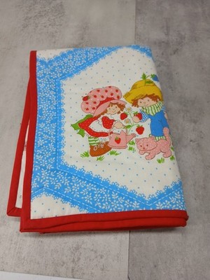 Vintage Strawberry Shortcake Huckleberry Pie Blanket  23.25'' x 33.75'' Handmade
