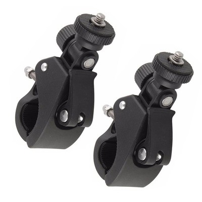 ThtRht 2 Pack Sports Camera Bike Mount Handlebar Clamp Clip Stand Base with