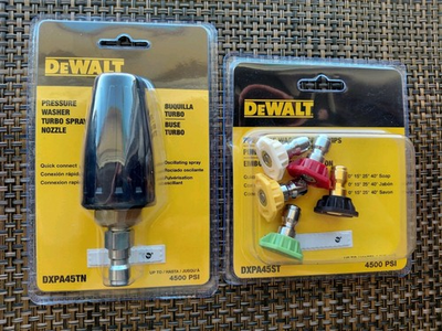 #ad Dewalt DXPA45TN DXPA45ST 4500 PSI Pressure Washer Nozzles LOT OF 2 NEW $29.99