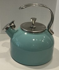 Kate Spade 2.5 Qt Lenox Turquoise Whistle Whi...