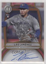 2025 Topps Tribute Gold 3/75 Leo Jimenez Jiménez #TA-LJ Auto 15w8