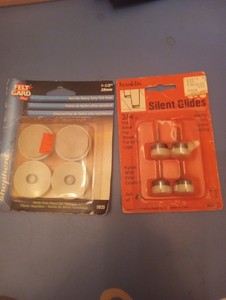 Shepherd Nail-on  Felt Pads 1-1/2" 38mm BONUS 4 PIECE SILENT GLIDES 3/4 INCH