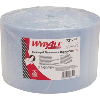 Wischtuch WYPALL L20 EXTRA+ 7317 L.ca.380xB.ca.235mm blau 2-lag.KIMBERLY-CLARK