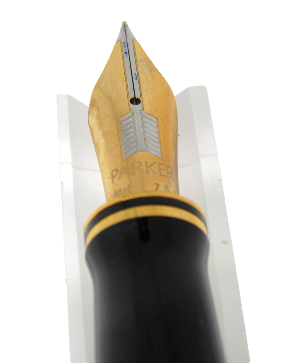 Section plume en or 18 carats Parker pour stylo Duofold neuf de stock MZ75