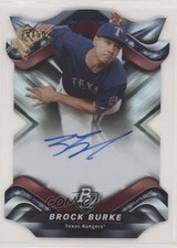 2019 Bowman Platinum Wal-Mart Cut 18/50 Brock Burke #PCA-BB Auto 0a6