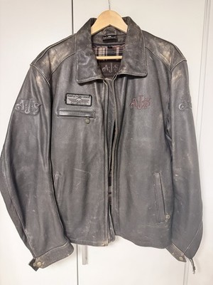 Motorrad Lederjacke von AJS Gr.58