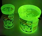 Vintage Coca-Cola Glow-in-the-Dark Halloween Bucket & Cup Vampire Ghost
