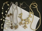 Vintage Estate Costume Jewelry Lot Gold Tone Avon Chicos