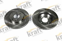 2X Bremsscheibe Kraft Automotive 6045070 FüR Renault Nissan Dacia Twingo 19 Clio