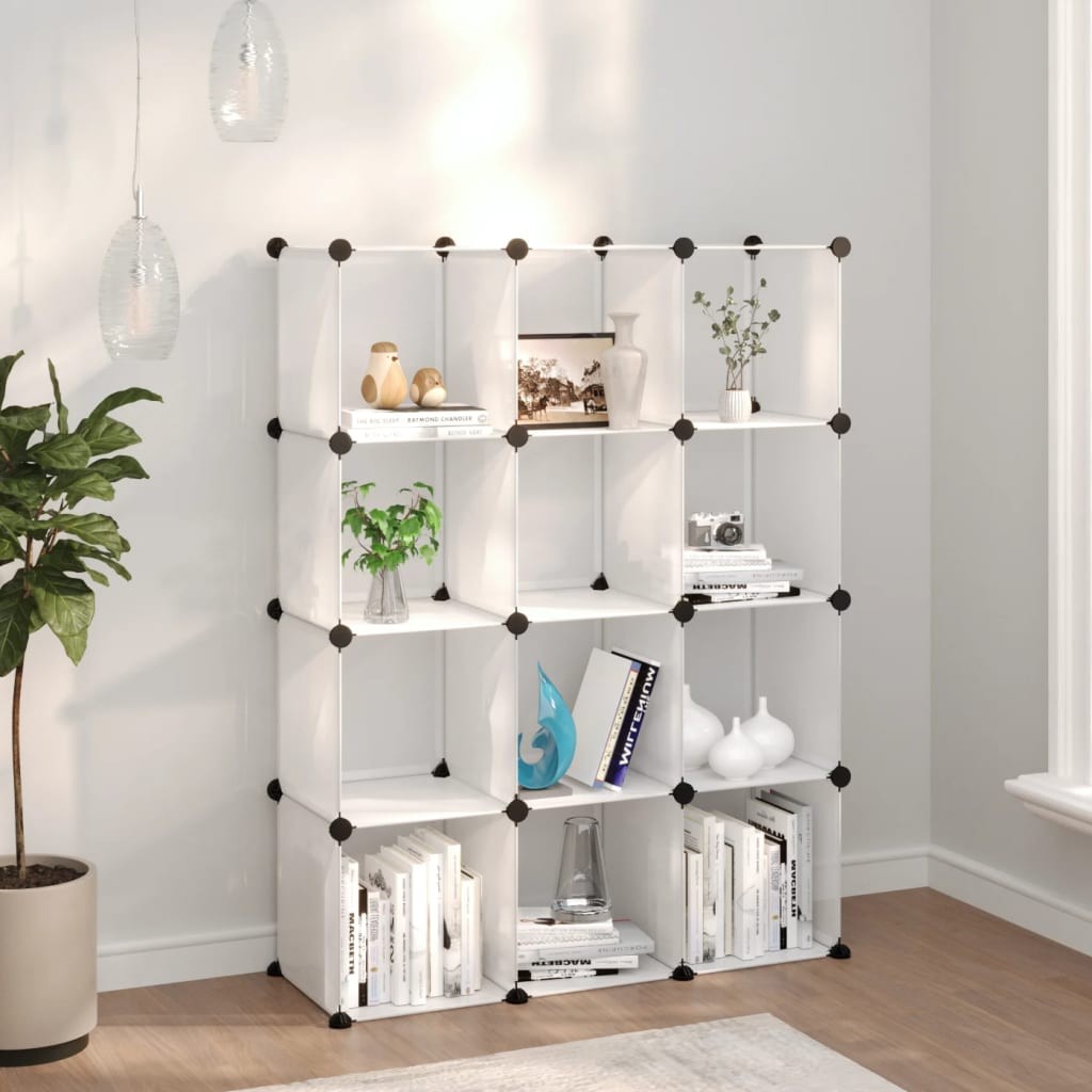 Armadietto Giocattoli 12 Cubi | Organizer Bambini Trasparente PP