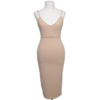 PrettyLittleThing, Kleid, Größe: 36, Beige, Elasthan/Polyester, Einfarbig #DBq