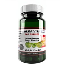 Fat Burner Vegan Weight Super Fighter Natural Supplement 30 Capsules by ALKAVITA