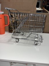 Mini Metal Grocery Shopping Cart 12  X 9  X 9  