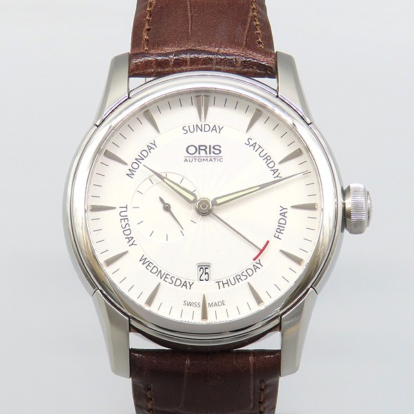 Oris Small Second Men's Automatic Watch Leather S… - image 6