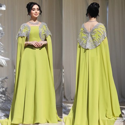 Elegant Off Shoulder Long Sleeved Evening Dress Arabic A-line Party Ball Gown